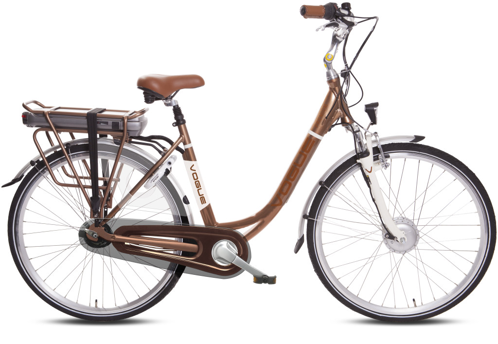deze Maak een sneeuwpop vorm Premium 28" Elektrische fiets Vogue Gold-brown 8-speed Shimano E-bike ›  Fietsen Company